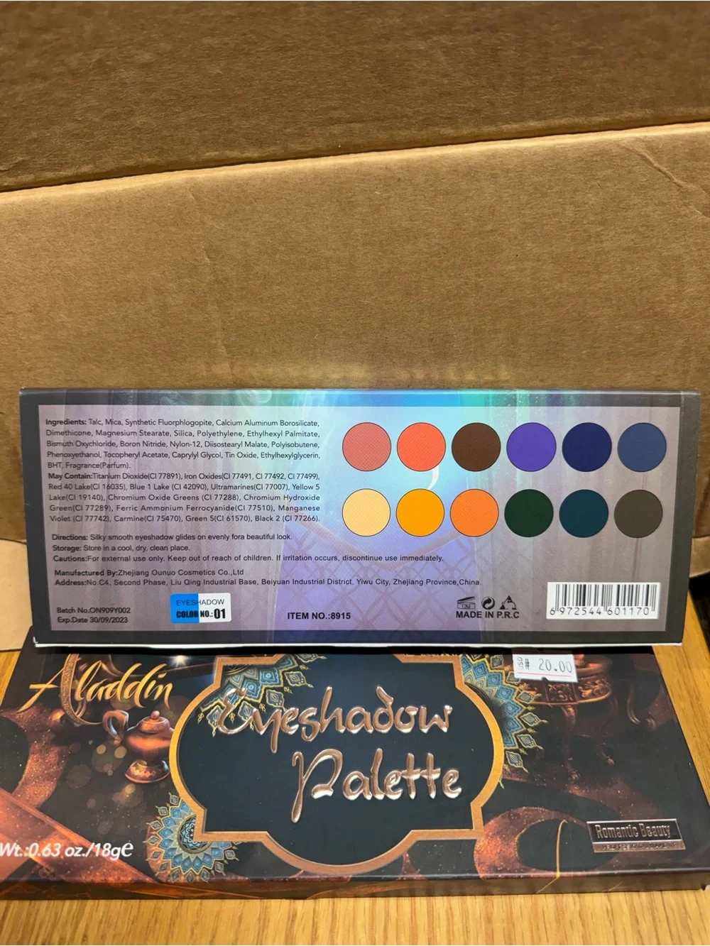 Romantic Beauty Aladdin Eyeshadow Palette